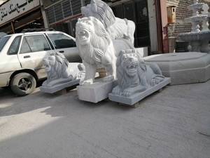 طراحی ساخت مجسمه شیر سنگی