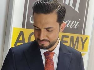 آموزش متعادل ساز چهره مردانه و گریم داماد 