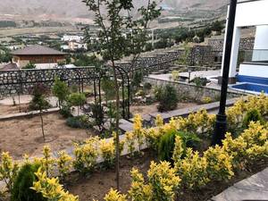 اجرای سنگ لاشه محوطه سازی باغ برای دماوند