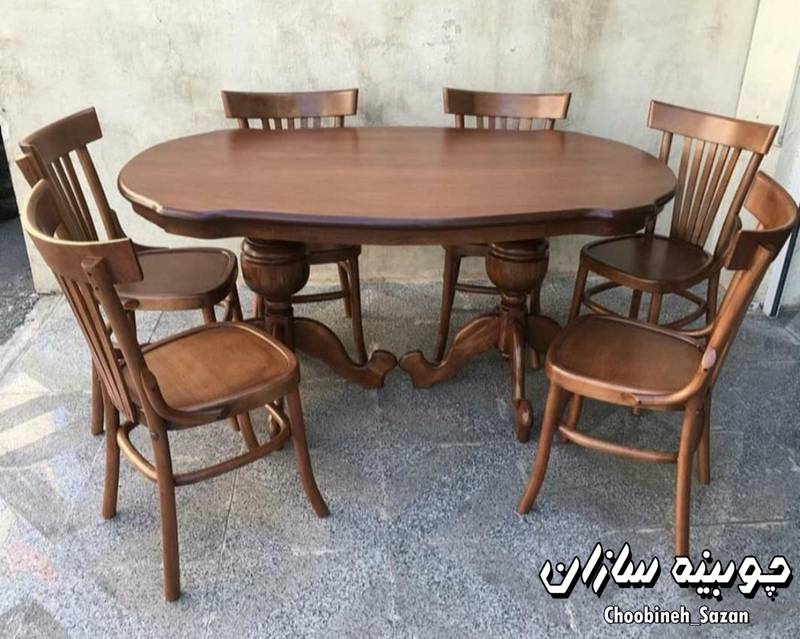 میز ناهارخوری 6 نفره لهستانی