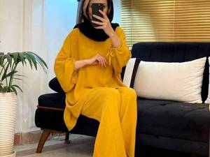 ست شومیز شلوار ابر و بادی شیک