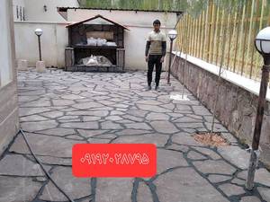 اجرای سنگ لاشه سنگ ورقه سنگ مالون دماوند