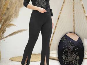 تیشرت وشلوار زنانه جلو چاک دار 