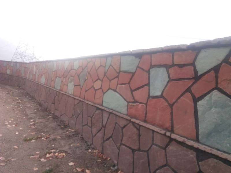 نصب سنگ مالون برای نما دیوار