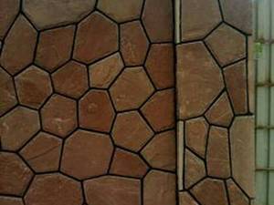 نصب سنگ مالون روی دیوار