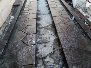 اجرای سنگ ورقه ای مالون 