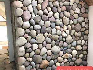 اجرای سنگ قلوه برای نمای ديوار 