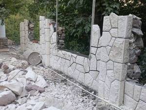 اجرای سنگ لاشه سنگ سفید سنگ اصفهان 