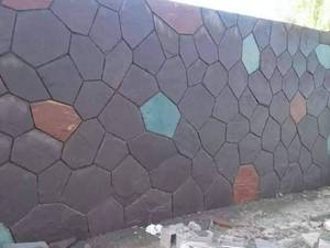 دیوار چینی با سنگ لاشه مالون 