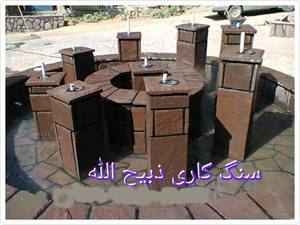اجرای سنگ لاشه آلاچیق سنگ ورقه نصب سنگ کوهی 
