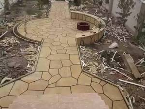 سنگ لاشه کف فرزی محوطه سازی 