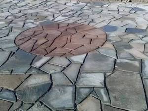 اجرا و چیدن محوطه با سنگ لاشه 