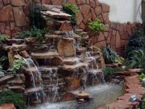 نصب سنگ مالون کوهی برای آبنما