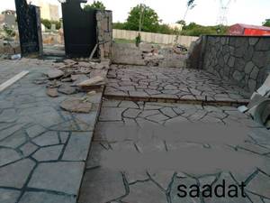 اجرای سنگ لالشه برای کف و نمای دیوار 