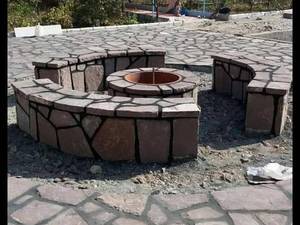 اجرای سنگ لاشه آتشکده 