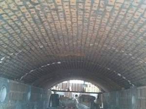 کوره فولاد پوشری سقف آجری
