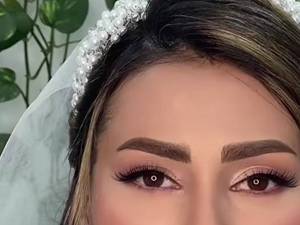 انجام آرایش شاین عروس 