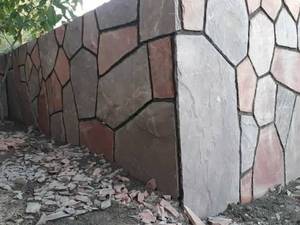 نصب سنگ لاشه روی دیوار