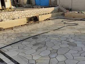 اجرای سنگ لاشه کف 