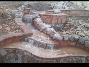 اجرای آبنما از سنگ لاشه 