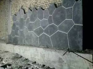 اجرای سنگ لاشه دیوار