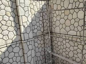 اجرای سنگ لاشه دیوار مالون فرزی 