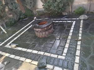 اجراي سنگ لاشه و سنگ مالون و سنگ ورقه اي طبيعي 