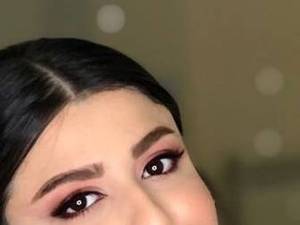آرایش عروس با سایه چند رنگ 