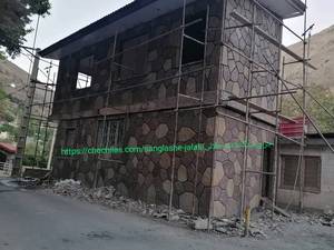 اجرای دیوار نما سنگ لاشه ورقه ای 