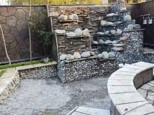 اجرای سنگ لاشه برای آبنما و آبشار رودخانه ای دماوند 