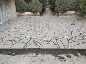 بهترین کیفیت اجرای سنگ لاشه کف فرزی 