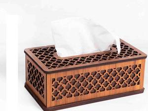 جعبه دستمال کاغذی چوبی