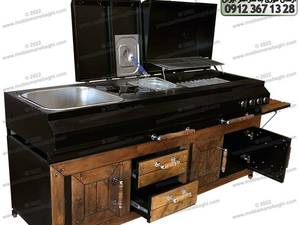باربیکیو با کابینت و بدون کابینت 