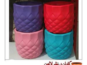 سفارش گلدان سرامیکی رنگی در لالجین