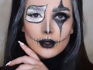 میکاپ هالوینی متفاوت و جذاب