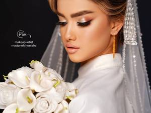 میکاپ لایت و مدرن عروس