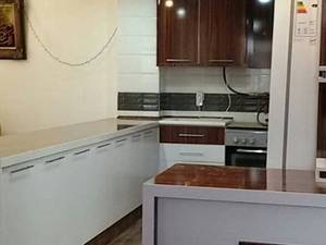 اجرای کابینت تلفیقی براق و مات