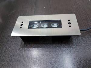 چراغ توکار استخری مستطیل استیل تک رنگ 3 وات در خوزستان