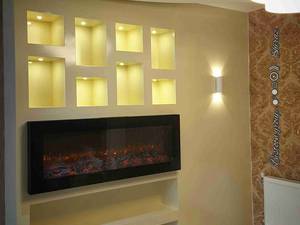 شومینه 55 * 150 برقی حاشیه پلاس