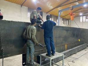 ساخت بوم اصلی جرثقیل ۹۰ تن گرو در تهران