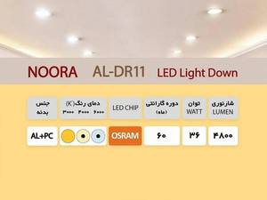 فروش و قیمت چراغ سقفی توکار نورا