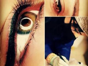 تاتو خط چشم در انزلی
