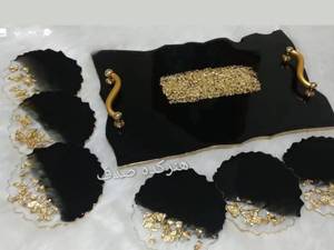 قیمت و خرید سینی و زیر لیوانی رزینی