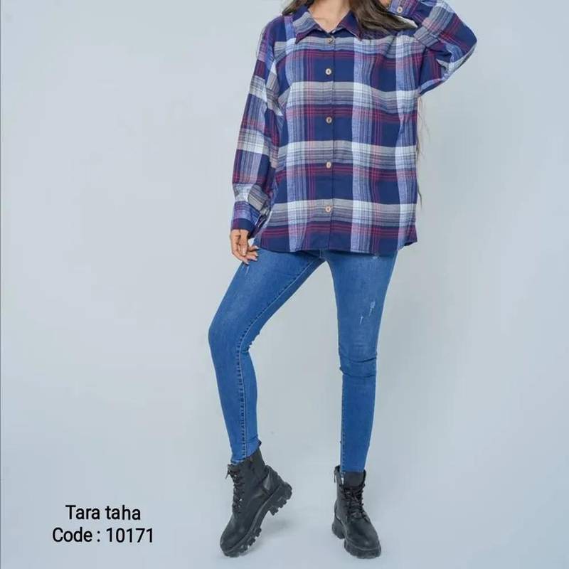 شومیز چهارخونه اسپرت زنانه