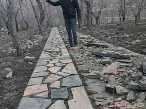 نصب و اجرای سنگ لاشه 