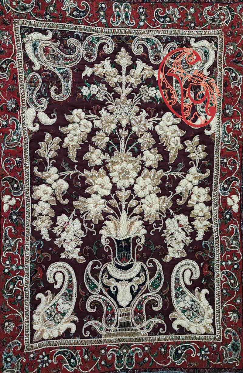 قیمت تابلو ترمه دوزی اقاقیا