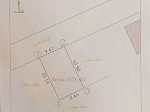 ۱۵۱ متر زمین ساحلی مسکونی
