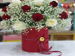 باکس گل رز و ژیپسوفیلا