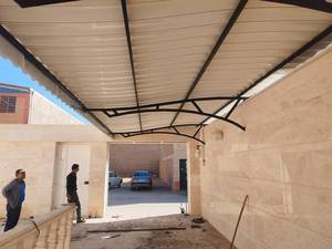  سایبان حیاط منزل در رفسنجان کرمان