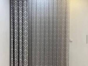 پرده حریر با والان یکطرفه
